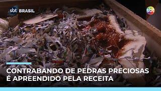 Receita Federal apreende pedras preciosas exportadas ilegalmente no Porto de Santos Receita Federal apreende pedras preciosas exportadas ilegalmente no Porto de Santos