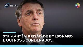 Prisão de Bolsonaro e outros 5 condenados é mantida após audiência de custódia Prisão de Bolsonaro e outros 5 condenados é mantida após audiência de custódia