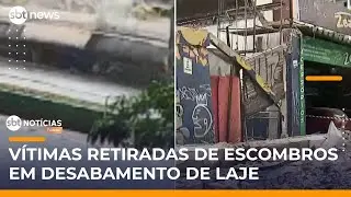 Laje desaba no centro de SP e duas pessoas ficam feridas | #SBTNoticias Laje desaba no centro de SP e duas pessoas ficam feridas | #SBTNoticias
