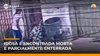Idosa é encontrada morta e parcialmente enterrada em casa em Contagem (MG) | #SBTManha Idosa é encontrada morta e parcialmente enterrada em casa em Contagem (MG) | #SBTManha