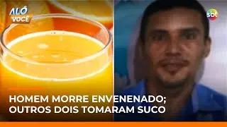 Mulher é presa após suco envenenado matar trabalhador; vítima compartilhou bebida | #AloVoce Mulher é presa após suco envenenado matar trabalhador; vítima compartilhou bebida | #AloVoce