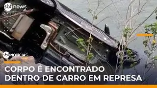 Polícia encontra corpo dentro de carro capotado em represa | #SBTNotícias Polícia encontra corpo dentro de carro capotado em represa | #SBTNotícias