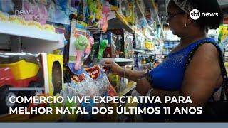 Comércio brasileiro tem melhor expectativa de Natal desde 2014 | #NewsDomingo Comércio brasileiro tem melhor expectativa de Natal desde 2014 | #NewsDomingo