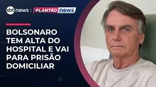 Bolsonaro tem alta do hospital após duas semanas internado e vai para prisão domiciliar | #NewsManhã Bolsonaro tem alta do hospital após duas semanas internado e vai para prisão domiciliar | #NewsManhã