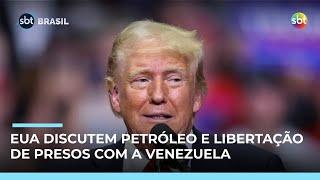 Trump anuncia possível investimento de US$ 100 bilhões no petróleo venezuelano Trump anuncia possível investimento de US$ 100 bilhões no petróleo venezuelano
