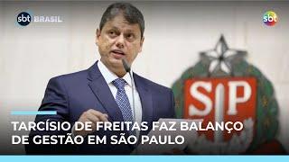 Tarcísio apresenta balanço de gestão em SP e anuncia reajuste em tarifas do transporte Tarcísio apresenta balanço de gestão em SP e anuncia reajuste em tarifas do transporte