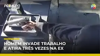 Mulher é baleada pelo ex-companheiro dentro do trabalho em SP | #PrimeiroImpacto Mulher é baleada pelo ex-companheiro dentro do trabalho em SP | #PrimeiroImpacto