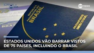 EUA suspendem concessão de vistos para brasileiros a partir de 21 de janeiro | #JornaldoSBTNews EUA suspendem concessão de vistos para brasileiros a partir de 21 de janeiro | #JornaldoSBTNews