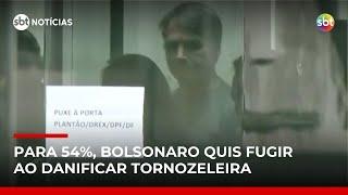 Datafolha: 54% acham que Bolsonaro quis fugir ao danificar tornozeleira eletrônica | #SBTNotícias Datafolha: 54% acham que Bolsonaro quis fugir ao danificar tornozeleira eletrônica | #SBTNotícias