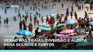 Praias do litoral paulista registram movimento intenso e aumento de crimes Praias do litoral paulista registram movimento intenso e aumento de crimes