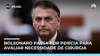 Bolsonaro passa por perícia médica na PF para avaliar necessidade de cirurgia urgente Bolsonaro passa por perícia médica na PF para avaliar necessidade de cirurgia urgente