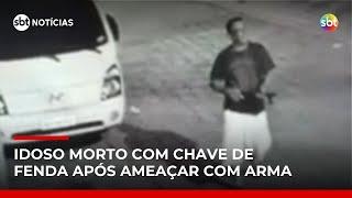 Idoso é morto com golpes de chave de fenda após ameaçar vizinho com arma | #SBTNotícias Idoso é morto com golpes de chave de fenda após ameaçar vizinho com arma | #SBTNotícias