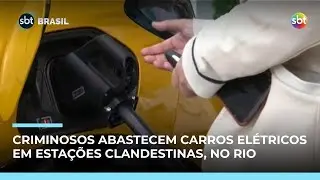 Criminosos usam comunidades para abastecer carros elétricos, em estações clandestinas Criminosos usam comunidades para abastecer carros elétricos, em estações clandestinas
