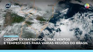 Ciclone extratropical atinge Sul do país nesta sexta (7) e alerta outras regiões | #SBTBrasil Ciclone extratropical atinge Sul do país nesta sexta (7) e alerta outras regiões | #SBTBrasil