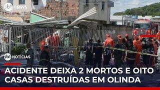 Desabamento após explosão de gás deixa duas pessoas morta e quatro feridas em Olinda | #SBTNoticias Desabamento após explosão de gás deixa duas pessoas morta e quatro feridas em Olinda | #SBTNoticias