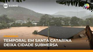 ▶️ SBT Manhã AO VIVO | Temporais deixam casas submersas e ruas alagadas em Santa Catarina ▶️ SBT Manhã AO VIVO | Temporais deixam casas submersas e ruas alagadas em Santa Catarina