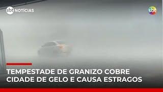 Erechim (RS) decreta situação de emergência depois de forte temporal de granizo | #SBTNotícias Erechim (RS) decreta situação de emergência depois de forte temporal de granizo | #SBTNotícias