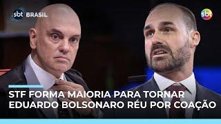 STF forma maioria para tornar Eduardo Bolsonaro réu por coação; entenda acusação STF forma maioria para tornar Eduardo Bolsonaro réu por coação; entenda acusação