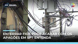 Fiação aérea é principal causa de apagões em São Paulo; veja possível solução Fiação aérea é principal causa de apagões em São Paulo; veja possível solução
