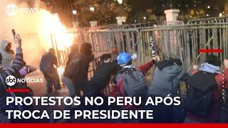 Protestos tomam as ruas de Lima após troca de presidente no Peru | #SBTNoticias Protestos tomam as ruas de Lima após troca de presidente no Peru | #SBTNoticias