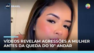 Vídeos mostram agressões a mulher antes de queda do 10º andar em SP; marido é preso Vídeos mostram agressões a mulher antes de queda do 10º andar em SP; marido é preso