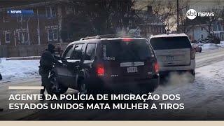 Agente da imigração dos Estados Unidos mata mulher a tiros | #NewsPrimeiraEdição Agente da imigração dos Estados Unidos mata mulher a tiros | #NewsPrimeiraEdição