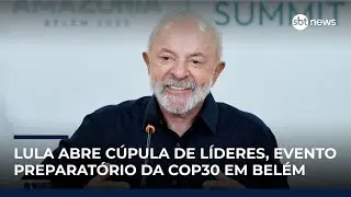 Lula discursa na Cúpula de Líderes, em Belém Lula discursa na Cúpula de Líderes, em Belém