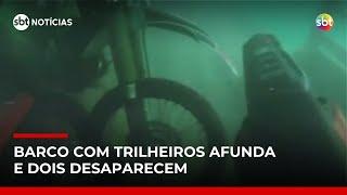 Duas pessoas desaparecem após barco com trilheiros afundar no Rio Tocantins | #SBTNoticias Duas pessoas desaparecem após barco com trilheiros afundar no Rio Tocantins | #SBTNoticias
