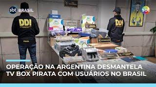 Operação na Argentina mira esquema de TV Box pirata com milhões de usuários no Brasil Operação na Argentina mira esquema de TV Box pirata com milhões de usuários no Brasil