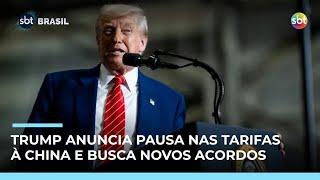 Trump assina acordos comerciais na Ásia e anuncia pausa nas tarifas à China | #SBTBrasil Trump assina acordos comerciais na Ásia e anuncia pausa nas tarifas à China | #SBTBrasil