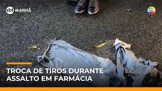 SP: Tentativa de assalto a farmácia termina com criminoso morto e dois presos | #SBTManhã SP: Tentativa de assalto a farmácia termina com criminoso morto e dois presos | #SBTManhã