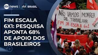 Fim escala 6x1:7 em cada 10 brasileiros apoiam nova jornada de trabalho, aponta estudo Fim escala 6x1:7 em cada 10 brasileiros apoiam nova jornada de trabalho, aponta estudo