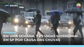 Chuvas deixam mortos, desaparecido e causam transtornos em São Paulo Chuvas deixam mortos, desaparecido e causam transtornos em São Paulo