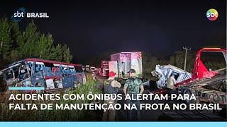 Sequência de acidentes com ônibus alertam para falta de manutenção na frota no Brasil Sequência de acidentes com ônibus alertam para falta de manutenção na frota no Brasil