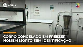Corpo congelado é encontrado dentro de freezer no centro de SP | #SBTManhã Corpo congelado é encontrado dentro de freezer no centro de SP | #SBTManhã