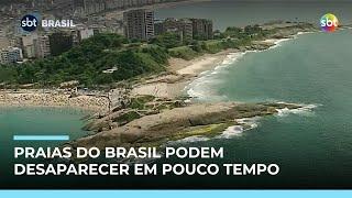 Estudo prevê que até metade das faixas de areia pode desaparecer até o fim do século | #SBTBrasil Estudo prevê que até metade das faixas de areia pode desaparecer até o fim do século | #SBTBrasil