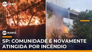Incêndio destrói barracos em comunidade na zona leste de São Paulo | #SBTManha Incêndio destrói barracos em comunidade na zona leste de São Paulo | #SBTManha