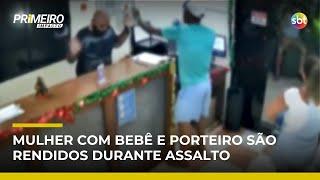 Mãe com bebê é ameaçada por criminoso armado em assalto | #PrimeiroImpacto Mãe com bebê é ameaçada por criminoso armado em assalto | #PrimeiroImpacto
