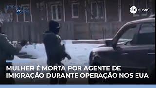 Morte em ação de imigração gera protestos e reação de Trump | #JornaldoSBTNews Morte em ação de imigração gera protestos e reação de Trump | #JornaldoSBTNews