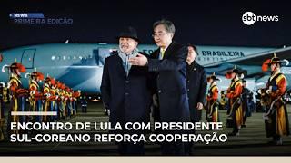 Encontro de Lula com presidente sul-coreano reforça cooperação comercial | #NewsPrimeiraEdição Encontro de Lula com presidente sul-coreano reforça cooperação comercial | #NewsPrimeiraEdição