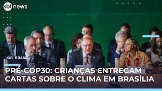 Brasília sedia Pré-COP30 e recebe cartas de crianças sobre crise climática | #SBTBrasil Brasília sedia Pré-COP30 e recebe cartas de crianças sobre crise climática | #SBTBrasil