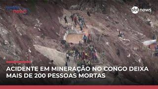 Desabamento de mina deixa ao menos 227 garimpeiros mortos no Congo Desabamento de mina deixa ao menos 227 garimpeiros mortos no Congo