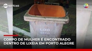 Mulher é encontrada morta dentro de lixeira com mãos e pés amarrados | #SBTNotícias Mulher é encontrada morta dentro de lixeira com mãos e pés amarrados | #SBTNotícias