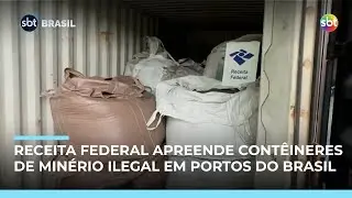 Receita Federal apreende 846 contêineres de minério ilegal em portos do Brasil Receita Federal apreende 846 contêineres de minério ilegal em portos do Brasil