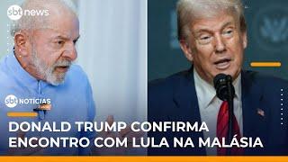 Trump confirma reunião com Lula e diz que pode reduzir tarifas sobre o Brasil | #SBTNotícias Trump confirma reunião com Lula e diz que pode reduzir tarifas sobre o Brasil | #SBTNotícias