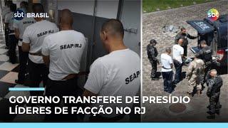 RJ transfere líderes de facção para presídios federais de segurança máxima RJ transfere líderes de facção para presídios federais de segurança máxima
