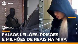 Casal é preso por liderar quadrilha que promovia falsos leilões na internet | #SBTManha Casal é preso por liderar quadrilha que promovia falsos leilões na internet | #SBTManha