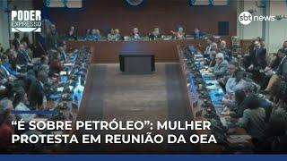 Protesto interrompe discurso de embaixador dos EUA em reunião da OEA | #PoderExpresso Protesto interrompe discurso de embaixador dos EUA em reunião da OEA | #PoderExpresso