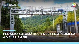 ‘Free Flow’: Motoristas começam a pagar pedágio automático em SP ‘Free Flow’: Motoristas começam a pagar pedágio automático em SP