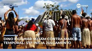 Gilmar Mendes e Flávio Dino votam contra marco temporal de terras indígenas | #JornaldoSBTNews Gilmar Mendes e Flávio Dino votam contra marco temporal de terras indígenas | #JornaldoSBTNews